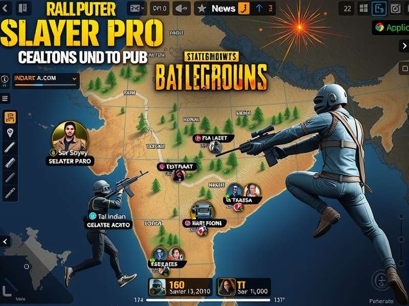 Indian PUBG Slayer Pro tournament with players competing